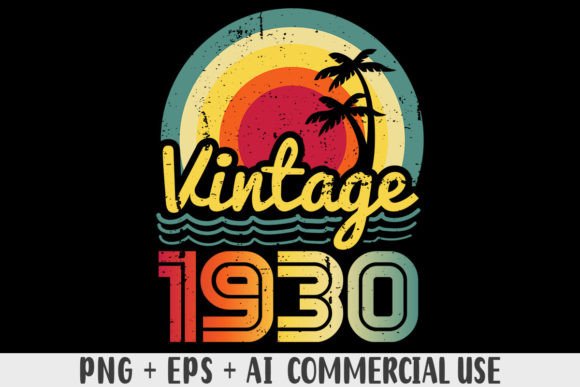 Download Vintage 1930 PNG Sublimation Design - Premium Resources