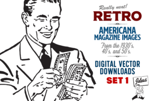 Download Retro Vector Images Set 1—Ad Cuts - Premium Resources