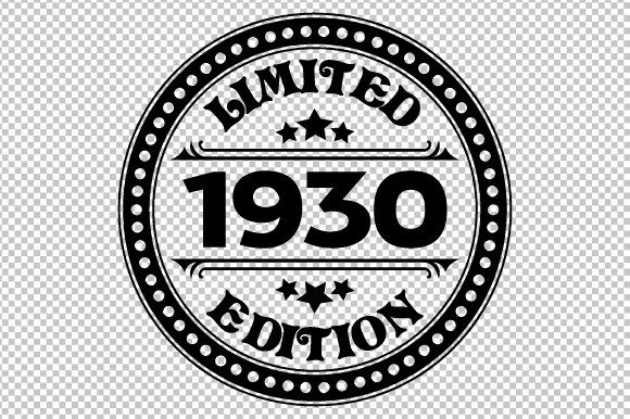 Download Limited Edition 1930 SVG EPS PNG - Premium Resources