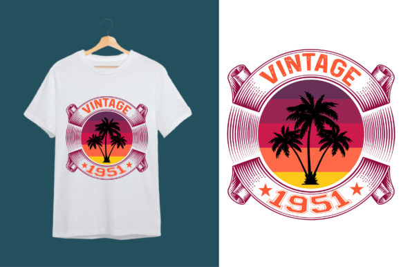 Download Vintage 1951 T-Shirt Design - Premium Resources