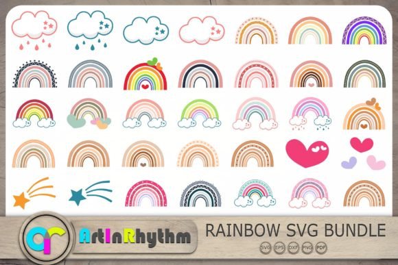 Download Rainbows, Colorful Rainbow SVG Bundle - Rainbow Collection